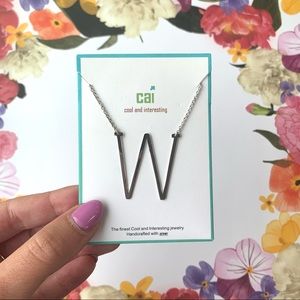“W” Initial Necklace by Cool and Interesting (CAI)